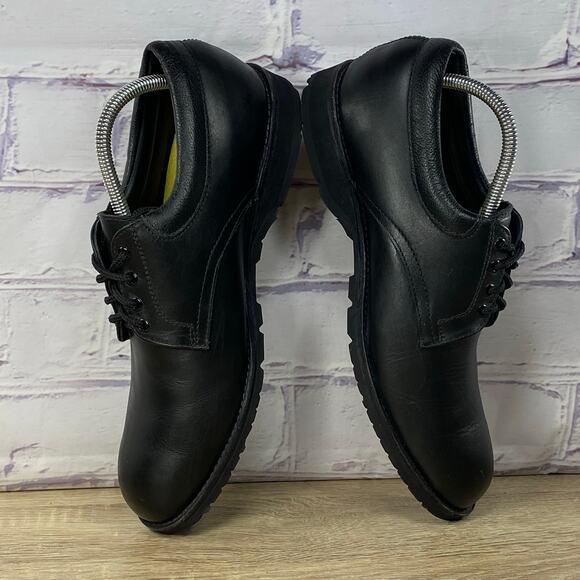 All American Boot MFG Black Leather 630 Oxford Shoes Men\'s Size 8.5 D Vibram main image 8